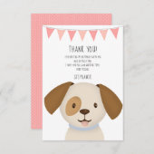 Cute Puppy Kaart (Voorkant / Achterkant)