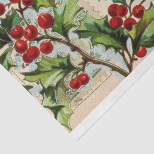 Cute Puppy Kerstmis-debiet Tissuepapier (Detail)