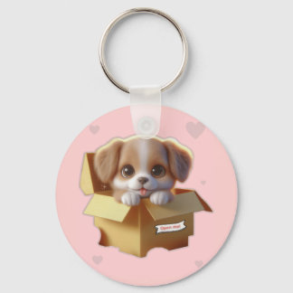Cute Puppy Keychain | Kawaii Dog Gift
