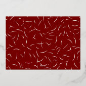 Cute Puppy Kisses Christmas Folie Feestdagenkaart (Achterkant)