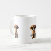 Cute puppy koffiemok (Voorkant links)