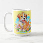 Cute Puppy Koffiemok (Links)