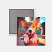 Cute Puppy Magneet (Voorkant / Achterkant)