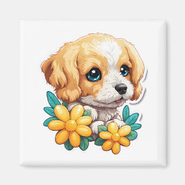 Cute Puppy Magnet