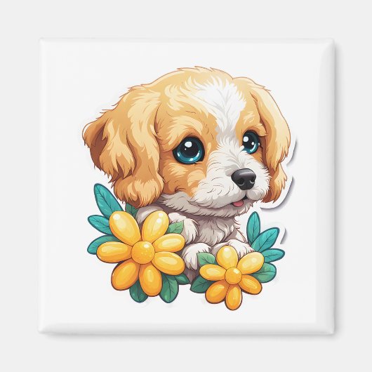 Cute Puppy Magnet (Voorkant)