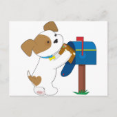 Cute Puppy Mail Briefkaart (Voorkant)