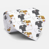 Cute Puppy Marriage Stropdas (Opgerold)