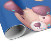 Cute Puppy met Bone Cadeaupapier (Rol Hoek)