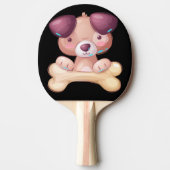 Cute Puppy met Bone Tafeltennisbatje (Voorkant)