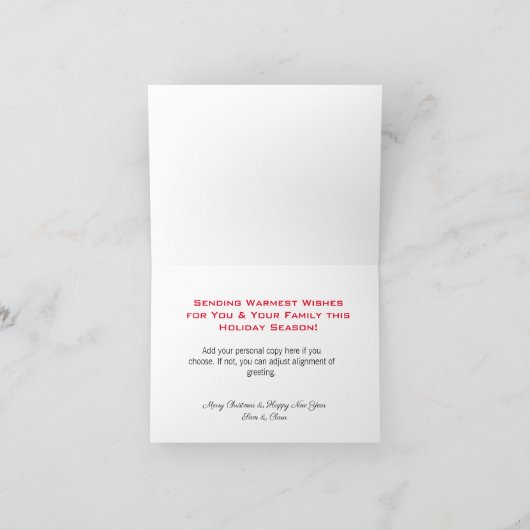 Cute Puppy met kerstlampjes Kaart (Binnen)