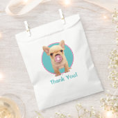 Cute Puppy met Pacifier Bedankzakje (Geknipt)