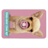 Cute Puppy met Pacifier Magneet (Horizontaal)