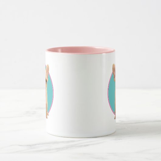 Cute Puppy met Pacifier Mok (Midden)