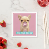 Cute Puppy met Pacifier Servetten (Insitu)