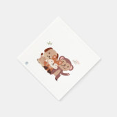 Cute Puppy Monkey Fox Napkins Servet (Hoek)