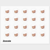 Cute Puppy Monkey Fox Stickers (Vel)
