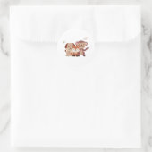 Cute Puppy Monkey Fox Stickers (Tas)