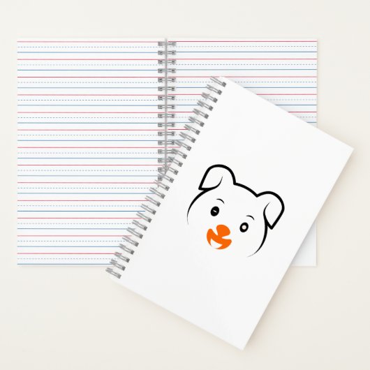 Cute Puppy Notitieboek (Binnen)