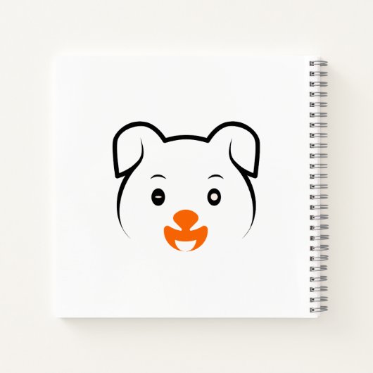Cute Puppy Notitieboek (Achterkant)
