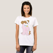 Cute Puppy Pajamas T-shirt (Voorkant volledig)