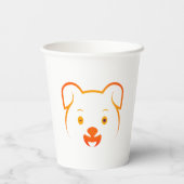 Cute Puppy Papieren Bekers (Achterkant)
