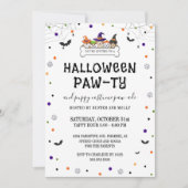 Cute Puppy Parade Halloween Dog Pawty Kaart (Voorkant)