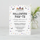 Cute Puppy Parade Halloween Dog Pawty Kaart (Staand voorkant)