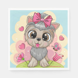 Cute Puppy Party Napkins - Set of 50 - Gifts Servet