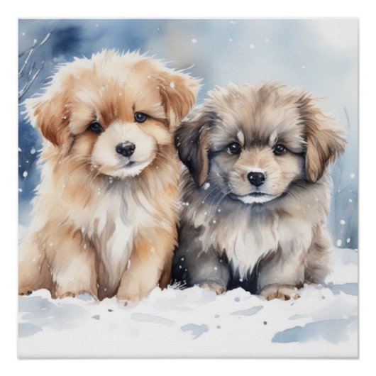 Cute puppy perfect poster (Voorkant)