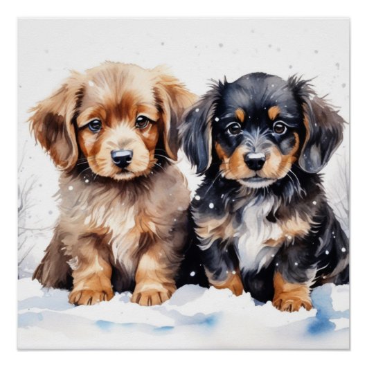 Cute puppy perfect poster (Voorkant)