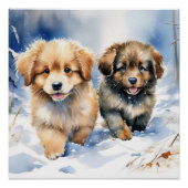Cute puppy perfect poster (Voorkant)