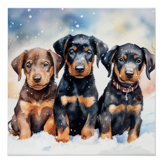 Cute puppy perfect poster (Voorkant)