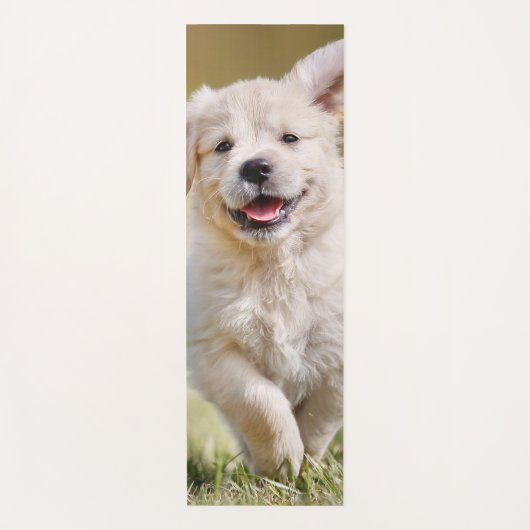 Cute Puppy Personalized Photo Dog Yogamat (Voorkant)