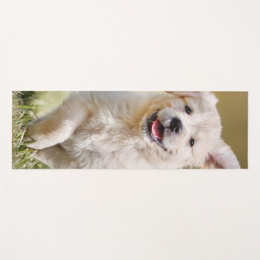 Cute Puppy Personalized Photo Dog Yogamat (Voorkant (horizontaal))