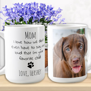 Cute Puppy Pet Photo Personalized Dog Mama Koffiemok