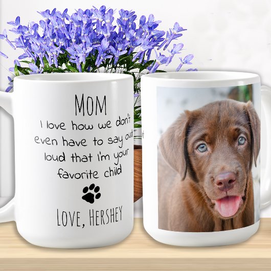 Cute Puppy Pet Photo Personalized Dog Mama Koffiemok