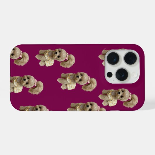 Cute puppy Phone case iPhone Hoesje (Achterkant horizontaal)
