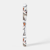 Cute Puppy Phone Case – Seamless Dog Pattern iPhone Hoesje (Rechterkant)