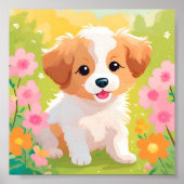 Cute Puppy Poster (Voorkant)