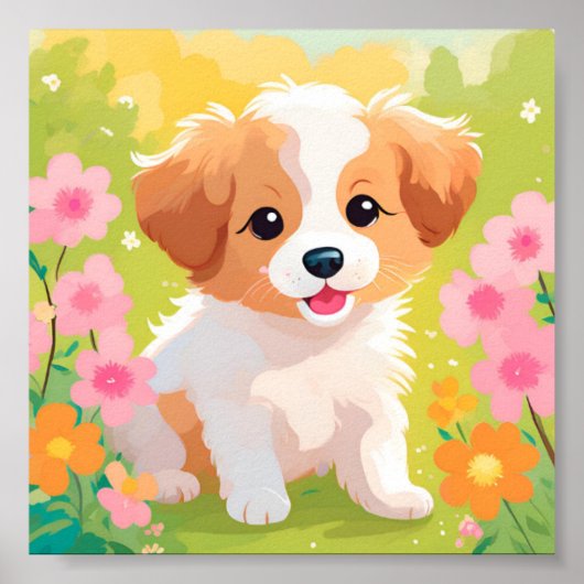 Cute Puppy Poster (Voorkant)