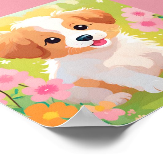 Cute Puppy Poster (Hoek)