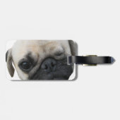 Cute Puppy Pug Dog Friend ... か わ い 子 犬 Bagagelabel (Achterkant horizontaal)
