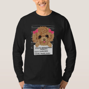 Cute Puppy Puppy Puppy Puppy Mugshot Speelgoed Po T-shirt