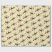 Cute Puppy Red Hearts    Cadeaupapier (Vlak)