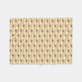 Cute Puppy Rode Harten Persoonlijk Fleece Deken (Voorkant (Horizontaal))
