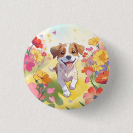 Cute Puppy Ronde Button 3,2 Cm