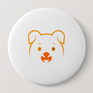 Cute Puppy Ronde Button 4,0 Cm