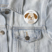Cute Puppy Ronde Button 5,7 Cm (In situ)