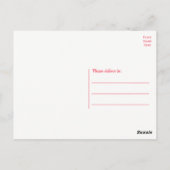 Cute Puppy Roze Cartoon Boxer Dog Dank u Briefkaart (Achterkant)