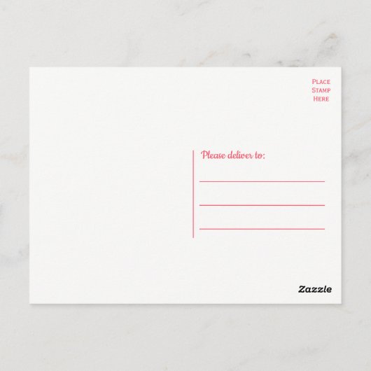 Cute Puppy Roze Cartoon Boxer Dog Dank u Briefkaart (Achterkant)